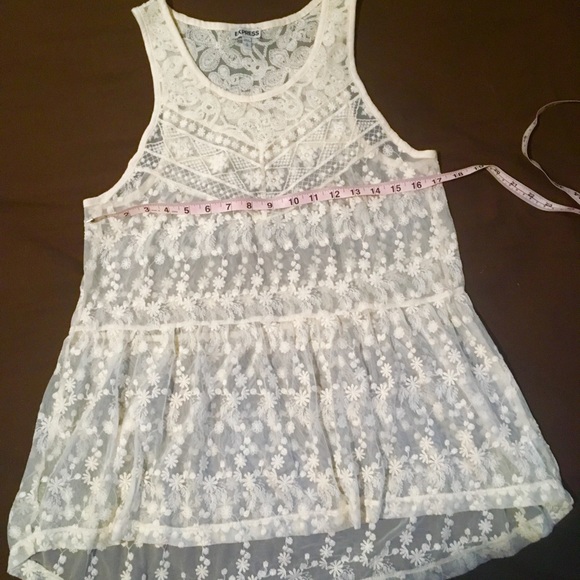 Express Sheer Lace Top - Picture 6 of 6